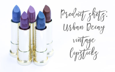 Urban Decay vintage lipsticks | product photography Essex